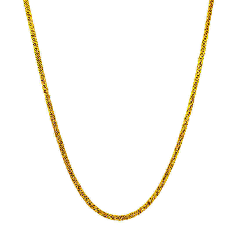 Solid Flat Miami Cuban Chain (24K)