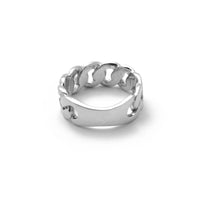 [8.2 mm] Solid Cuban Ring (Silver)