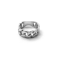 [8.2 mm] Puni kubanski prsten (srebro)