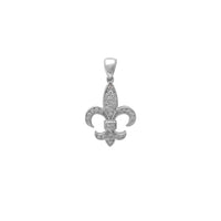 Fleur de Lis CZ Pendant (Silver) Popular Jewelry New York