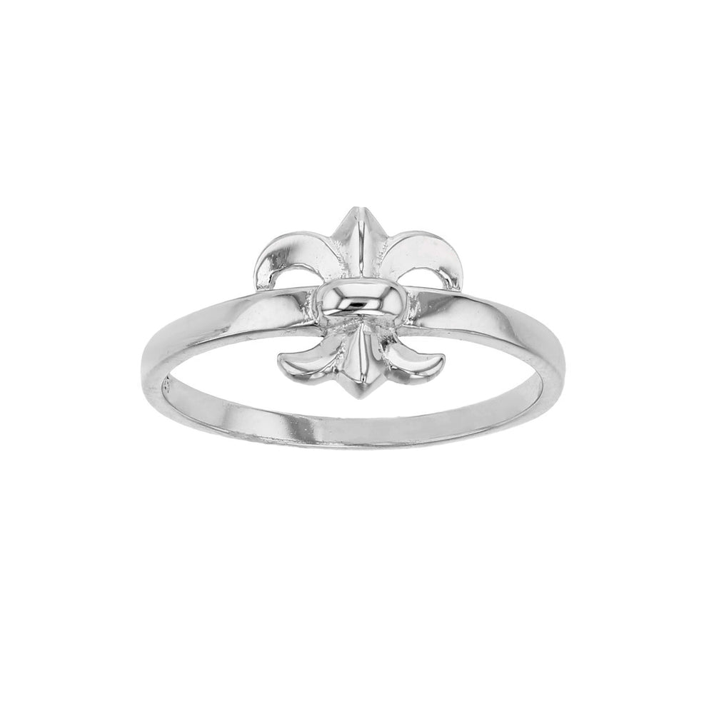 Fleur de Lis Ring (Silver) Popular Jewelry New York