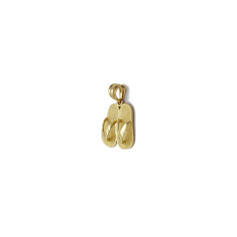 Flip Flops Pendant (14K) 14 Karat Yellow Gold, Popular Jewelry New York