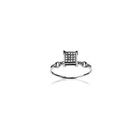 Peldošā tilta saderināšanās gredzens (10K) Popular Jewelry NY