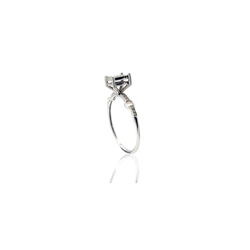 Floating Bridge Setting Engagement Ring (10K) Popular Jewelry New York