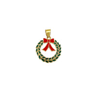 Floral Vines & Ribbon Pendant (14K) Popular Jewelry Efrog Newydd