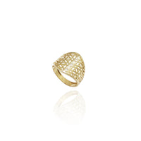 Foliage Print Colander Ring (14K)