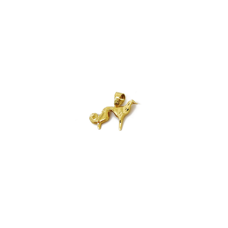 Sleek Haired Dog Pendant (14K) Popular Jewelry New York