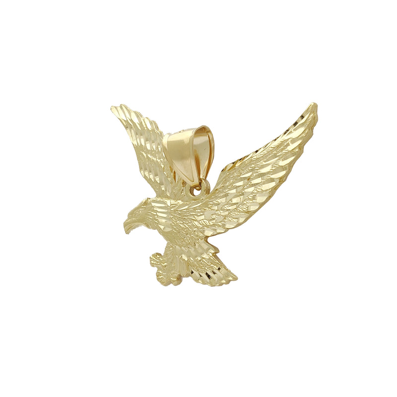Flying Eagle Pendant (14K) Animal, 14 Karat Yellow Gold, Popular Jewelry New York