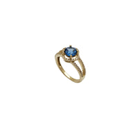 Four Cloves Lady CZ Ring (14K).