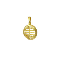 Four Blessing Symbol Medallion Pendant (24K) Popular Jewelry New York