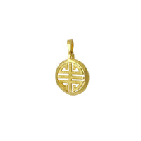 Dörd nemət simvolu medalyon asma (24K) Popular Jewelry New York