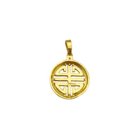 Dörd nemət simvolu medalyon asma (24K) Popular Jewelry New York
