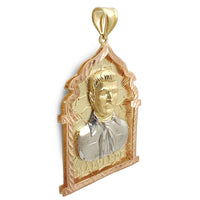 Framed Malverde Pendant (14K) Popular Jewelry New York