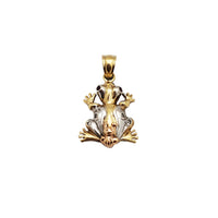 Tricolor Zirconia Frog Pendant (14K)