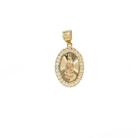 Oval Shape Guadalupe Pendant (14K)