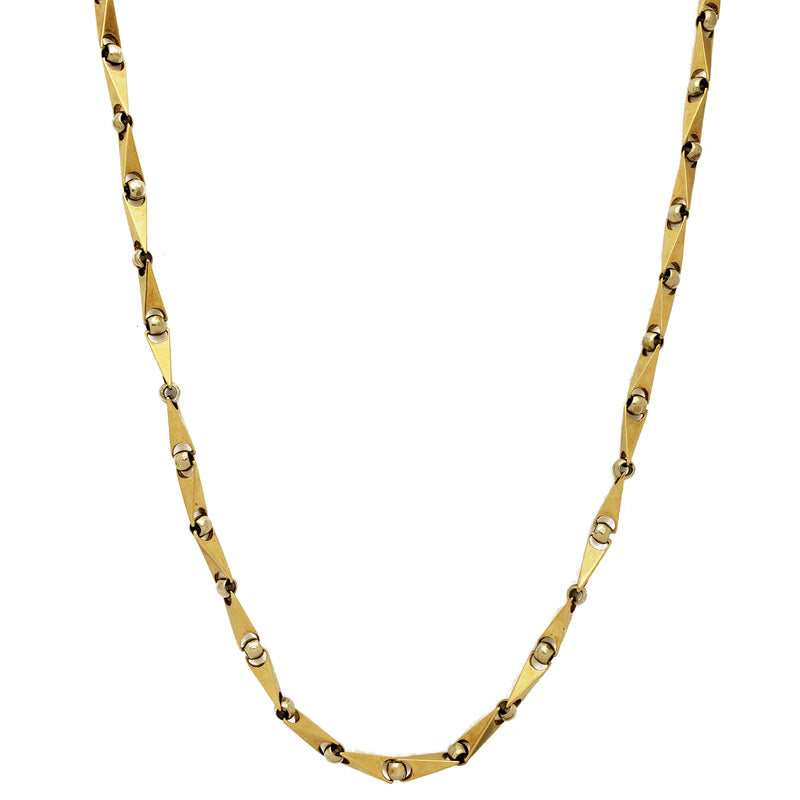 Geometric Bezel Chain (10K) Popular Jewelry New York