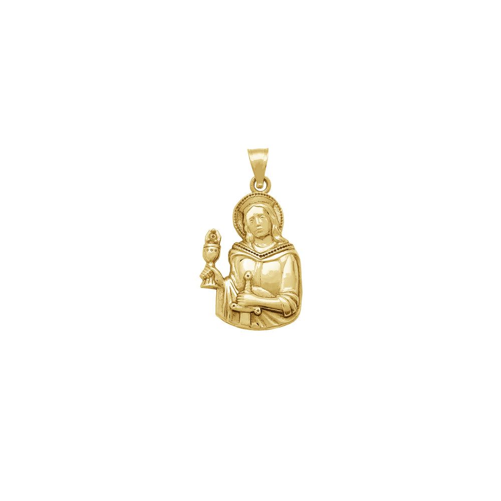 Glossy Saint Barbara Pendant (14K)