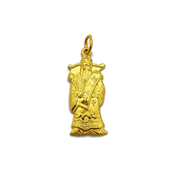 [财神爷] God of Wealth Pendant (24K) Popular Jewelry New York