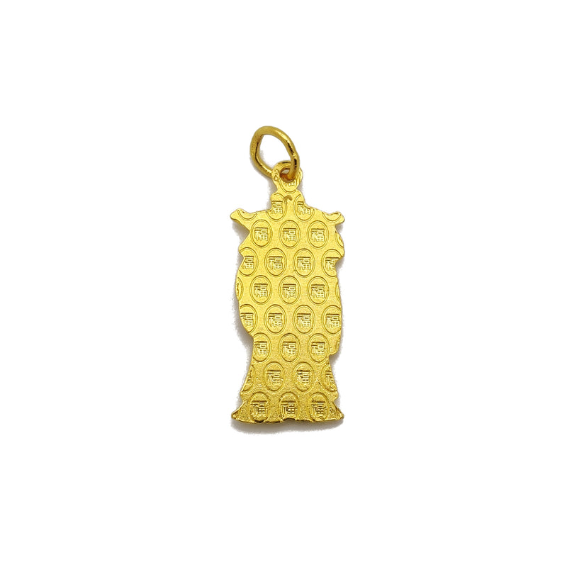 [财神爷] God of Wealth Pendant (24K) Popular Jewelry New York