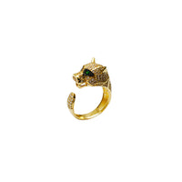 Prsten zelene oči Pantera (14K) Popular Jewelry New York