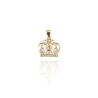 Guadalupe Crown Shaped Pendant (14K)
