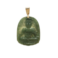 Guanyin Jade Pendant (14K)