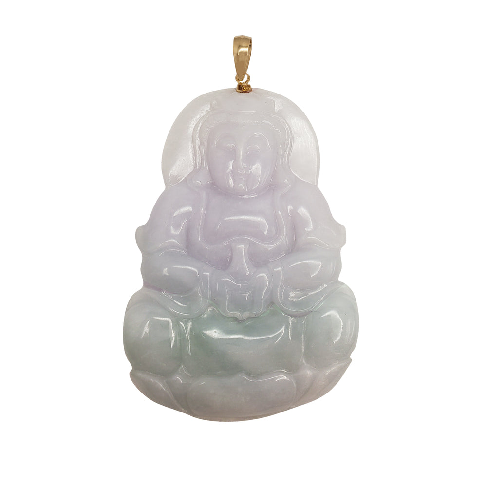 Guanyin Jade Pendant (14K)