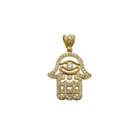 Iced-Out Hamsa Pendant (14K)