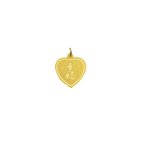 Yellow Gold Double Side Heart Pendant (24K)