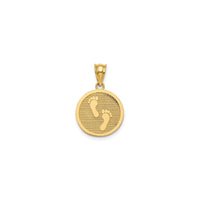 Footprint And Have Faith Pendant (14K)