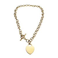 T-staafsluiting Rolo-ketting (14K)