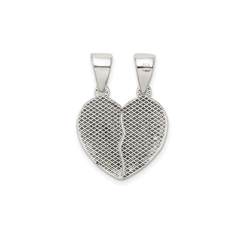 Break Apart "Te Amo" Heart Pendant (Silver)