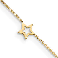 Star Anklet Bracelet (14K).