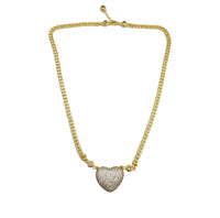 Puffy Heart Necklace (14K)