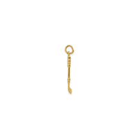 Hockey Stick with Enamel Pendant (14K)