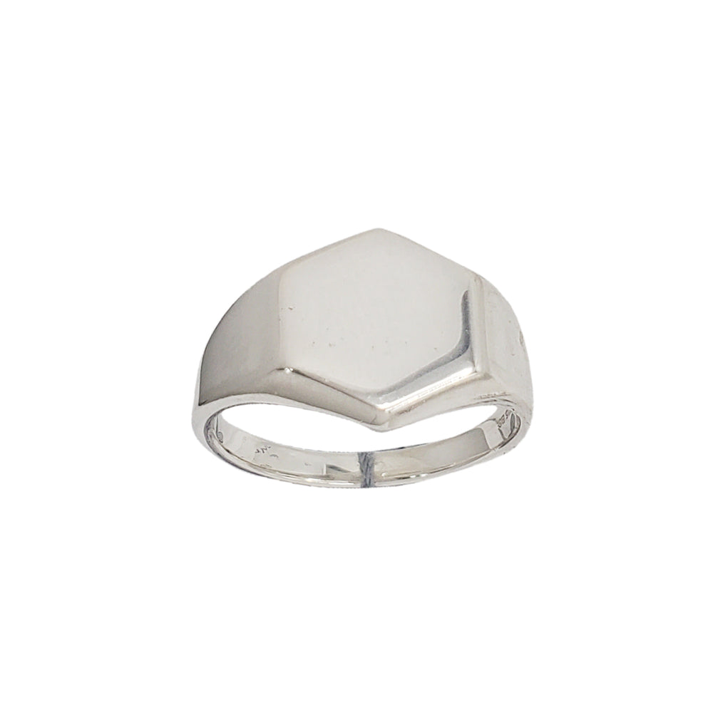 Hexagon Signet Ring (Silver)
