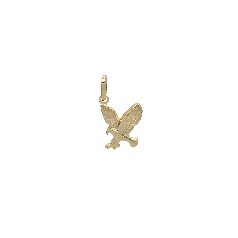 Miniature Flying Eagle Pendant (14K)