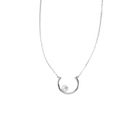 Polukružna biserna ogrlica (srebrna)