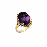 Halo Oval Lady Ring (14K) Popular Jewelry New York