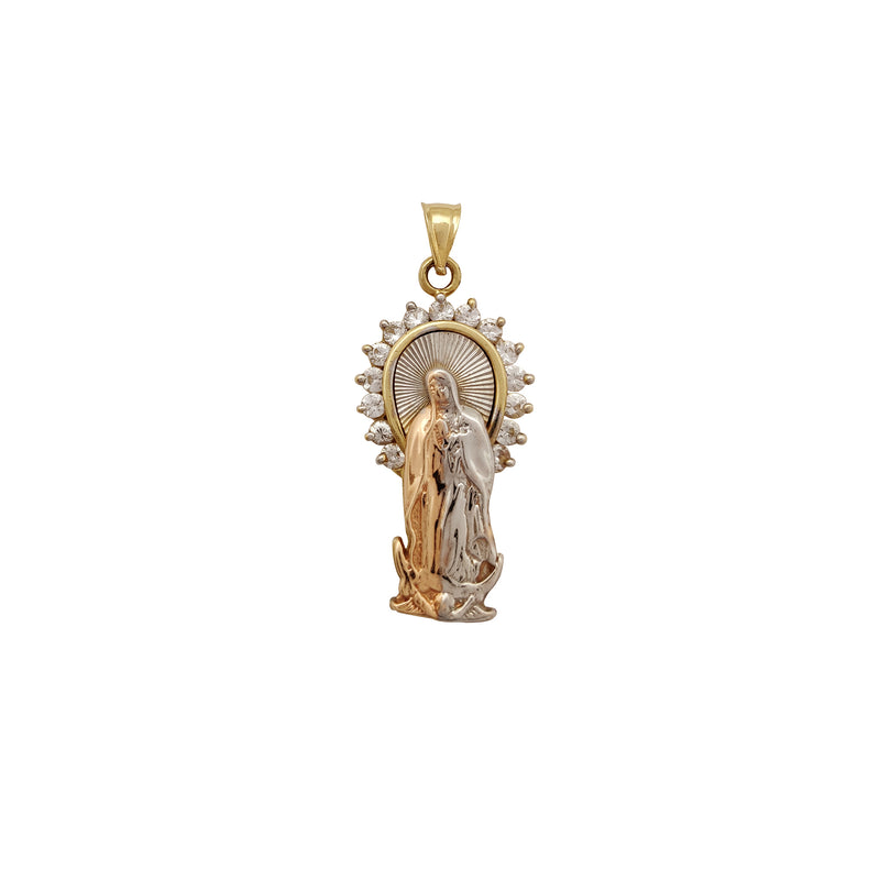 Halo Virgin Mary Pendant (14K) Popular Jewelry New York