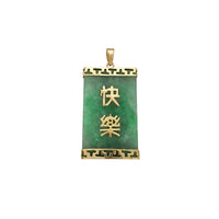 "Boldogság" Jade medál (14K) Popular Jewelry New York
