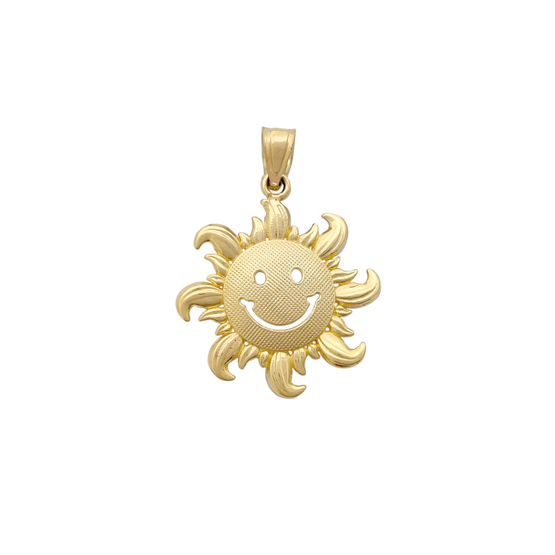 Happy Face Sun Pendant (14K) Popular Jewelry New York