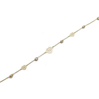 Heart CZ Anklet (14K)