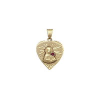 Привезак у облику срца свете Барбаре (14К) Popular Jewelry ЦА