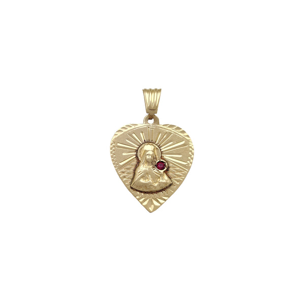 Heart Saint Barbara Pendant (14K) Popular Jewelry New York