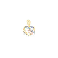 Heart Shaped Ribbon Quinceañera Pendant (14K) Popular Jewelry New York