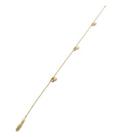 Heart Bead Anklet (14K)