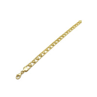 Brushed/Polished Heart Bracelet (14K) Yellow Gold, Popular Jewelry