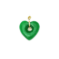 [福] နှလုံးကျောက်စိမ်းဆွဲ (14K) Popular Jewelry New York
