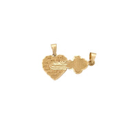 Pingente de Coração e Chave (14K) Popular Jewelry New York